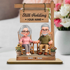 Personalised Couple Layered Wooden Plaque - Couple Sitting On Rocking Chair