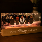 Personalised Memorial LED Night Light - Family under the Tree Design