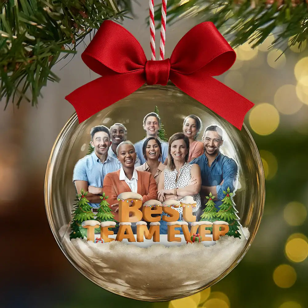 Personalised Photo Christmas Bauble - For Colleagues, Sisters & Best Friends