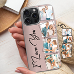 Personalised Silicone Phone Case for iPhone & Samsung Galaxy - Photo & Text Design