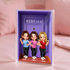 Personalised Purple Acrylic Plaque for Bestie & Sister