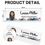 Personalised Acrylic Desk Name Plate