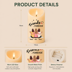 Personalised LED Candle for Besties and Sisters
