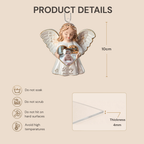 Personalised Memorial Acrylic Hanging Ornament with Photo - Guardian Angel Design
