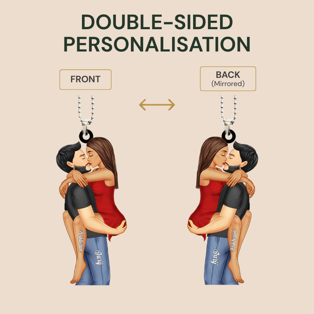 Personalised Couple Acrylic Hanging Ornament