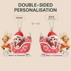 Personalised Baby Acrylic Christmas Ornament - Baby's First Christmas