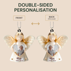 Personalised Memorial Acrylic Hanging Ornament - Angel Design