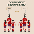 Personalised Acrylic Hanging Ornament  - Daddy's Football Team