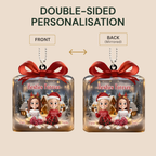 Personalised Acrylic Christmas Ornament for Best Friends & Sisters - Gift Box Design