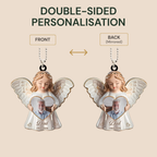 Personalised Memorial Acrylic Hanging Ornament with Photo - Guardian Angel Design