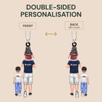 Personalised Car Hanging Acrylic Ornament - Dad with Children/ Mum with Children Design