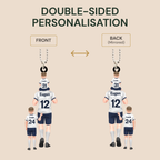 Personalised Dad Acrylic Hanging Ornament - Football Team Design