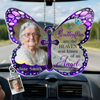 Personalised Memorial Acrylic Hanging Ornament with Photo- Butterfly Design