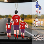 Personalised Acrylic Hanging Ornament  - Daddy's Football Team