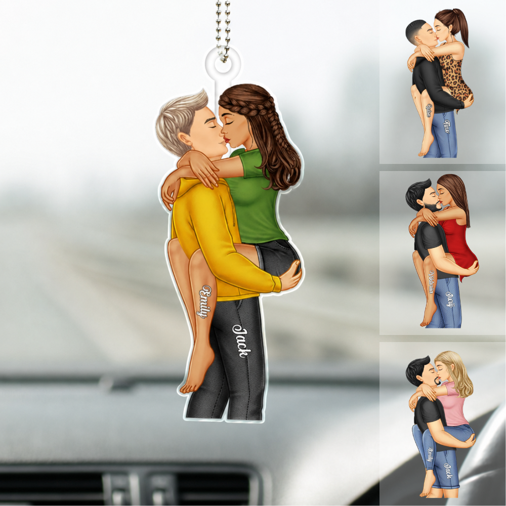 Personalised Couple Acrylic Hanging Ornament