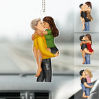 Personalised Couple Acrylic Hanging Ornament