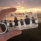 Personalised Family Acrylic Keyring