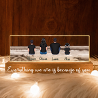 Personalised LED Night Light - Family Design