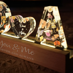 Personalised Couple LED Night Light - Initials Design