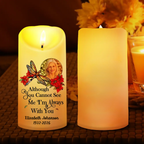 Personalised Memorial LED Candle with Photo & Sentiment