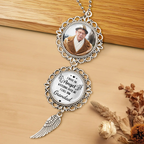 Personalised Memorial Photo Hanging Ornament - I Have an Angel Watching Over Me
