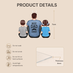 Personalised Acrylic Keyring -  Dad & Children Design