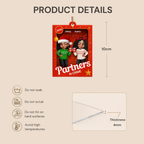 Personalised Acylic Christmas Ornament for Bestie & Sister - Partners in Crime Design