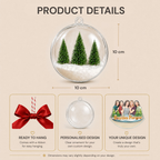 Personalised Photo Christmas Bauble - For Colleagues, Sisters & Best Friends