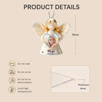 Personalised Memorial Acrylic Hanging Ornament - Angel Design