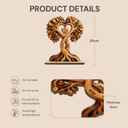 Personalised Anniversary Wooden Plaque for Couples - Tree Design