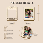 Personalised Family Car Sun Visor Clip with Photo - Drive Safe Design