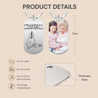 Personalised Photo Stainless Steel Keyring for Mum and Grandma - Hand in Hand Design