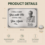 Personalised Memorial Wallet Card with Photo & Text