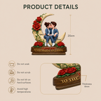 Personalised Couple Wooden Plaque - Love You to the Moon and Back